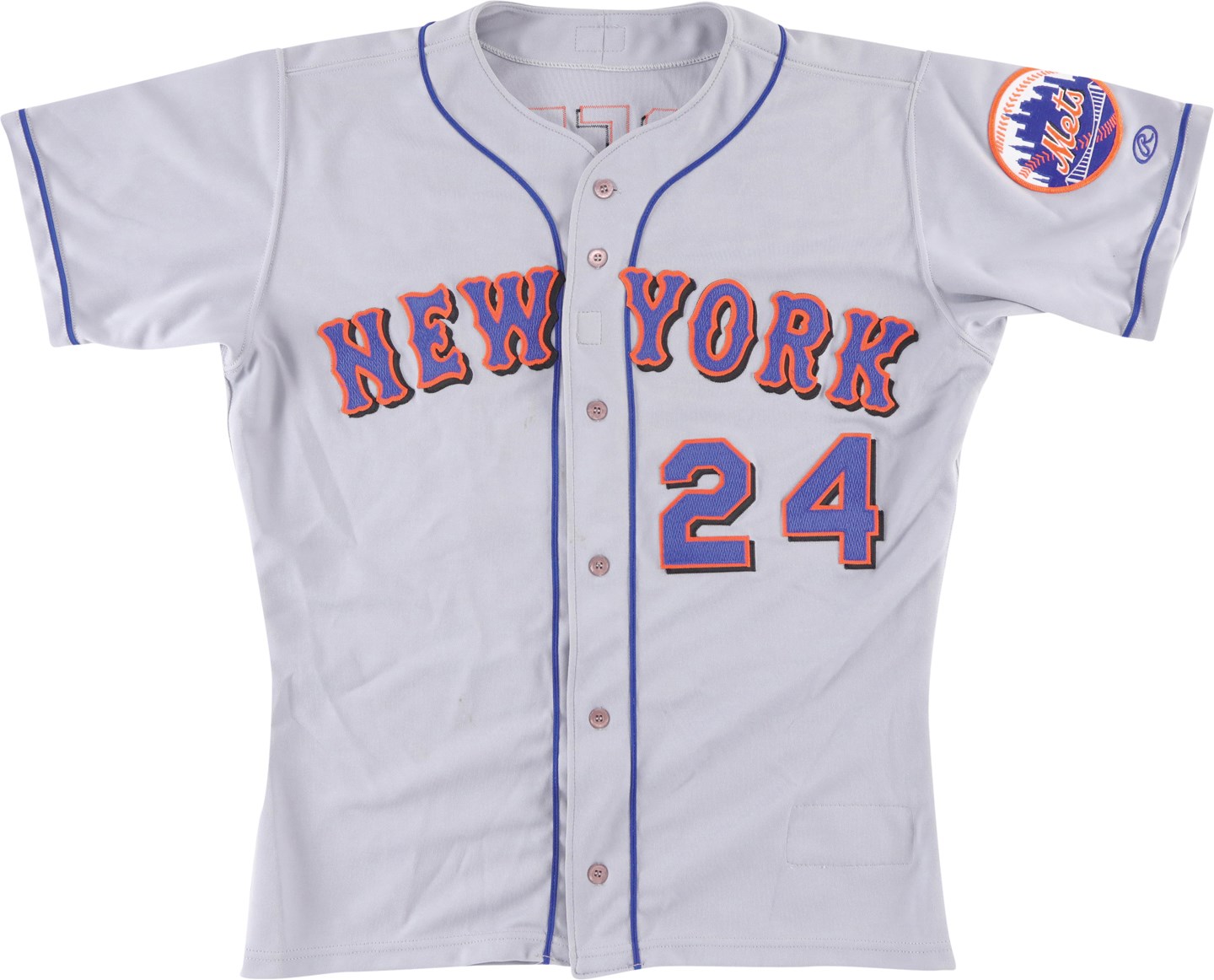 - 5/10/00 Rickey Henderson New York Mets Game Worn Jersey - Last Multi-Hit Game as a Met (Davious Photo-Matched LOA)