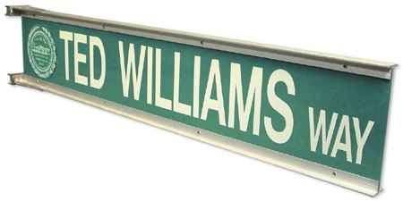 Ted Williams - Ted Williams Day Street Sign