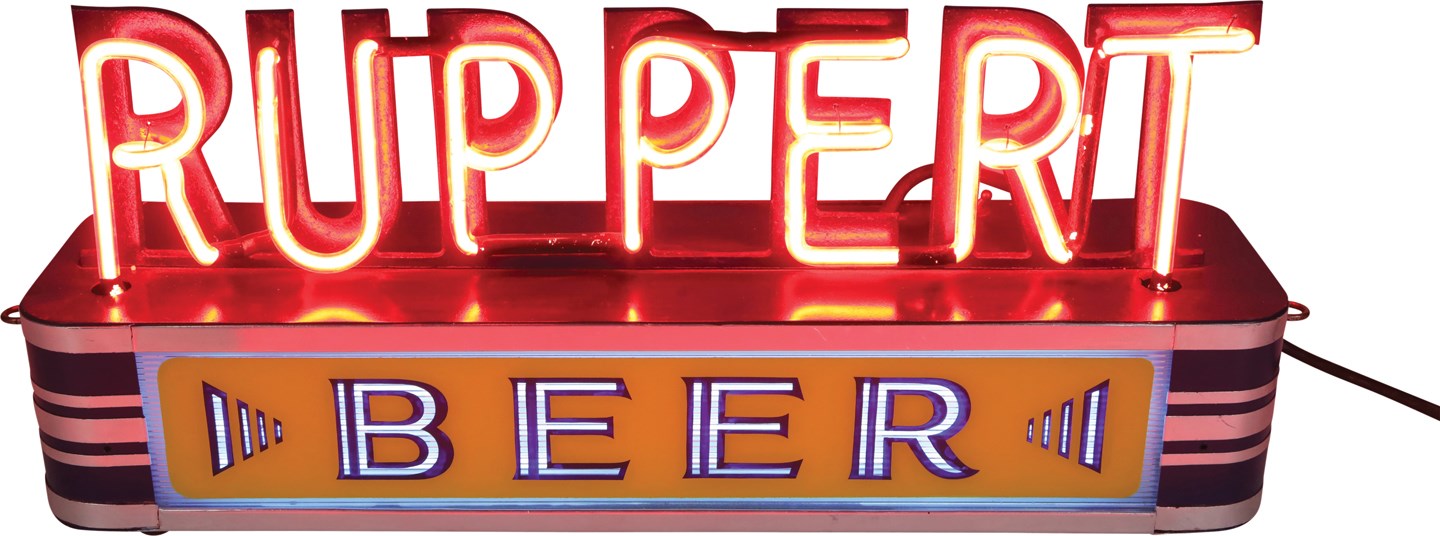 - Circa 1930s Ruppert Beer Neon Sign