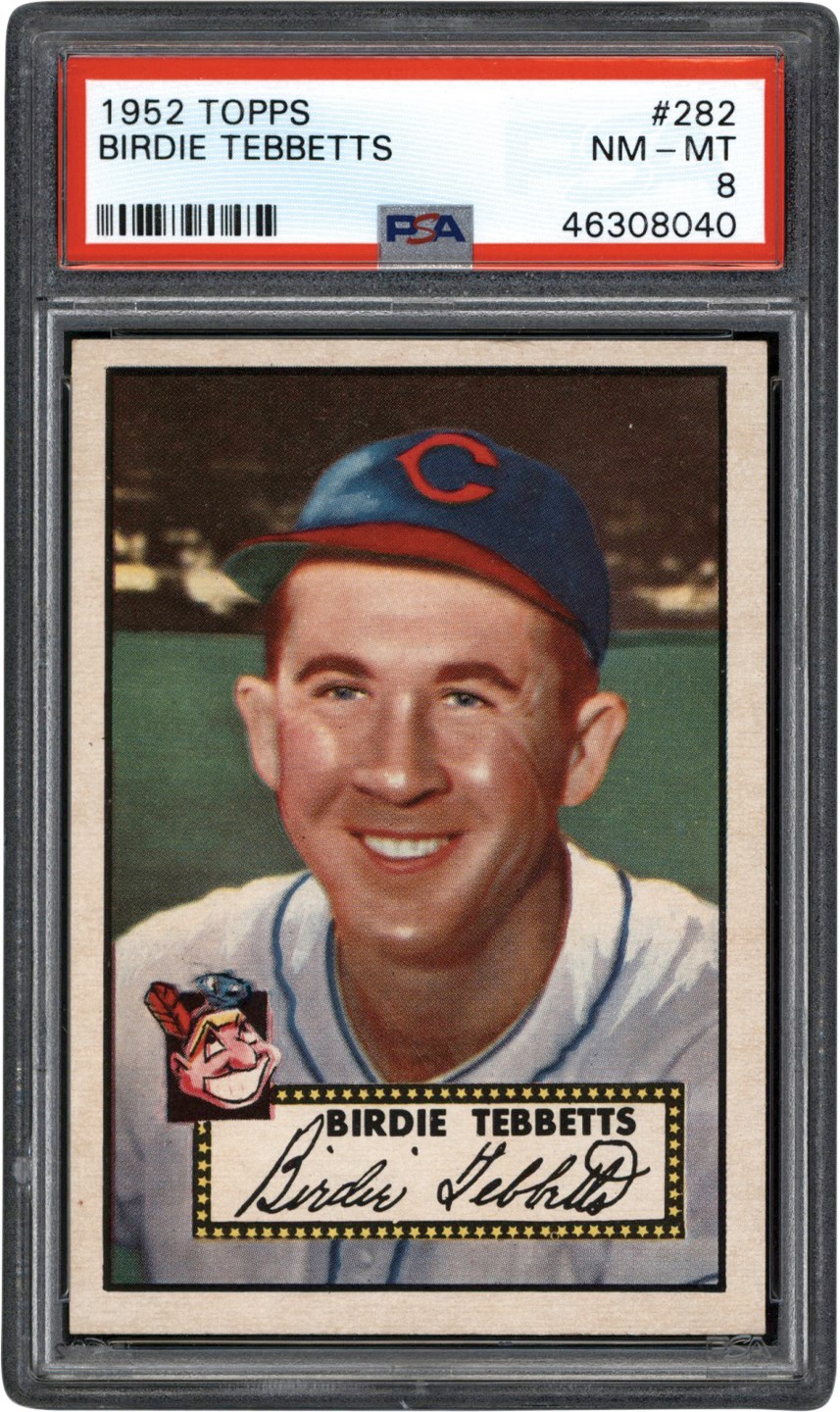 - 1952 Topps Baseball #282 Birdie Tebbetts PSA NM-MT 8