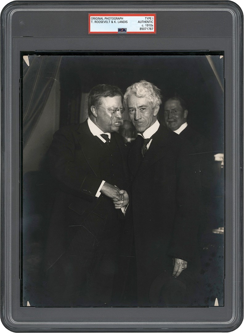 - Circa 1910s Theodore Roosevelt & Kenesaw Landis Original Photograph (PSA Type I)