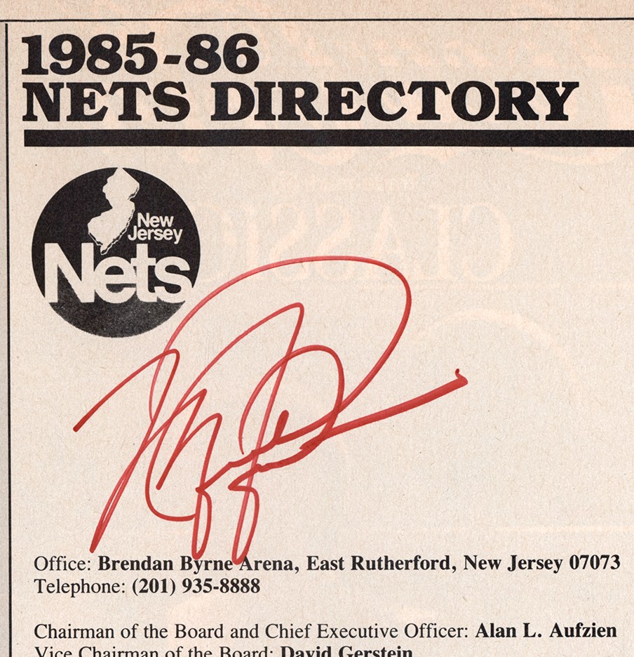 - 1987 Michael Jordan Signed Game Program with Ticket Stub (JSA)