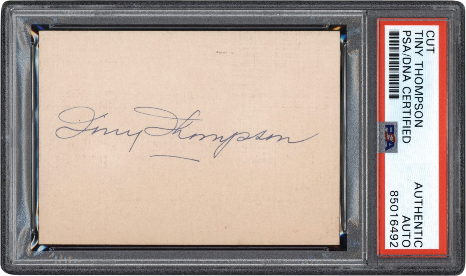 - Circa 1930s Tiny Thompson Vintage Signature (PSA)