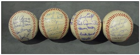 Autographed Baseballs - 1962 Colt 45’s and Three Other Signed Baseballs (4)