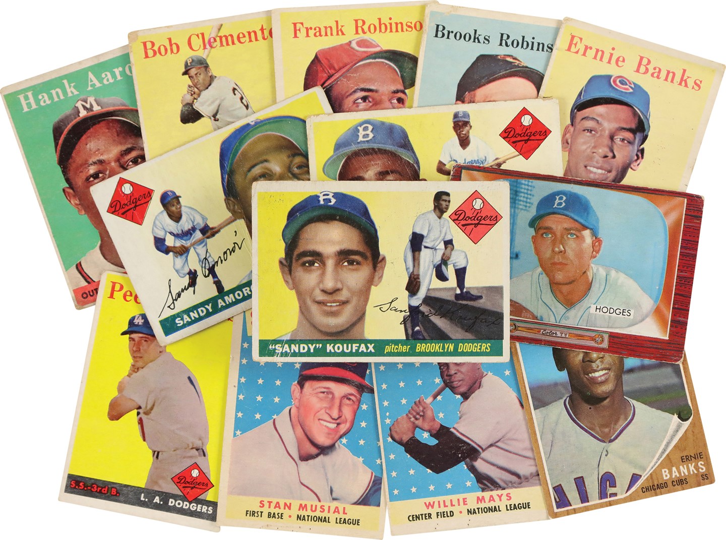 - 1954-1962 Baseball Card Collection w/Sandy Koufax Rookie (21)