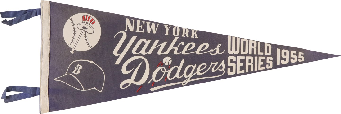 - 1955 World Series Pennant - Yankees vs. Dodgers