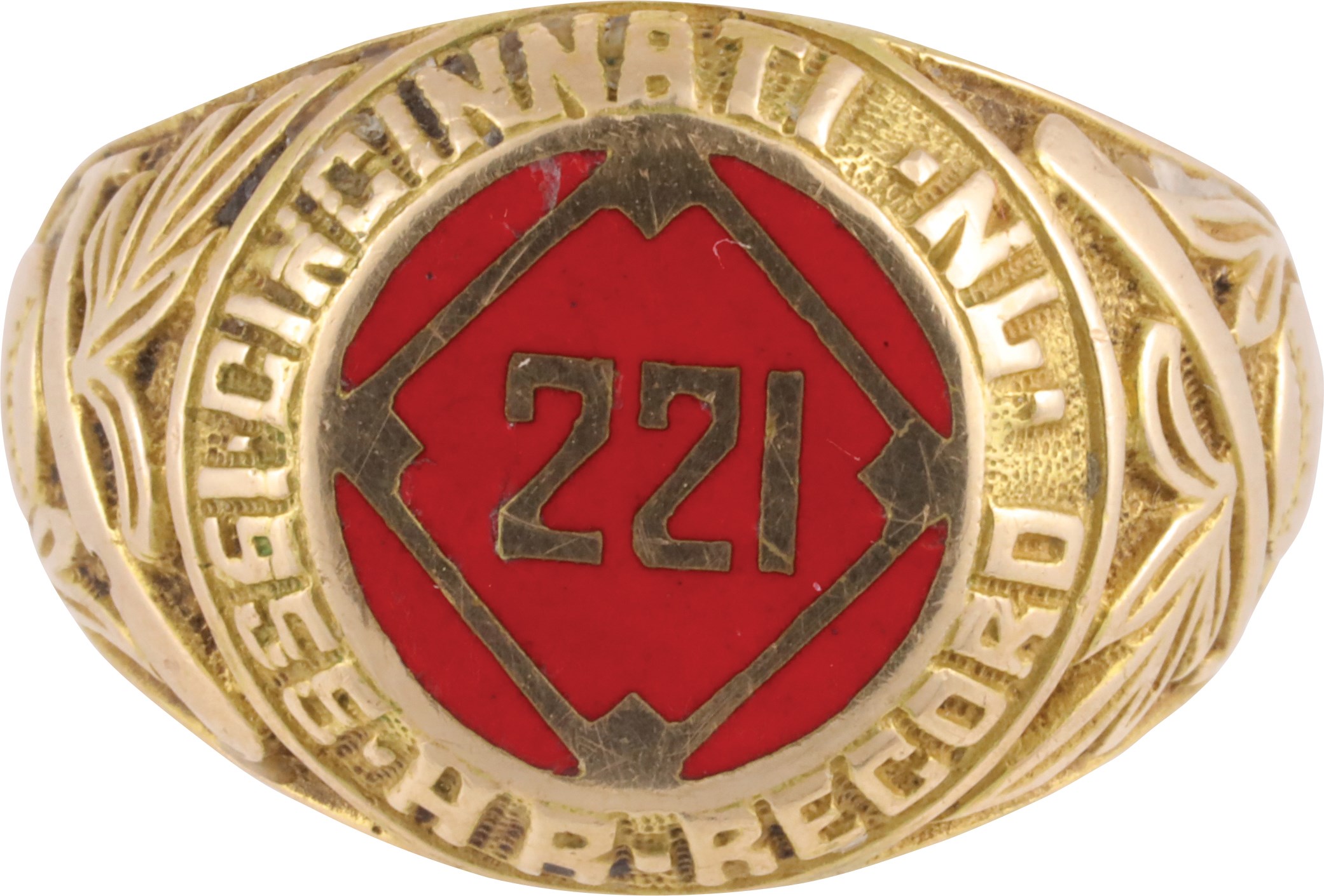 - 1956 Ray "Chesty" Evans Cincinnati Reds Record 221 Home Run Ring