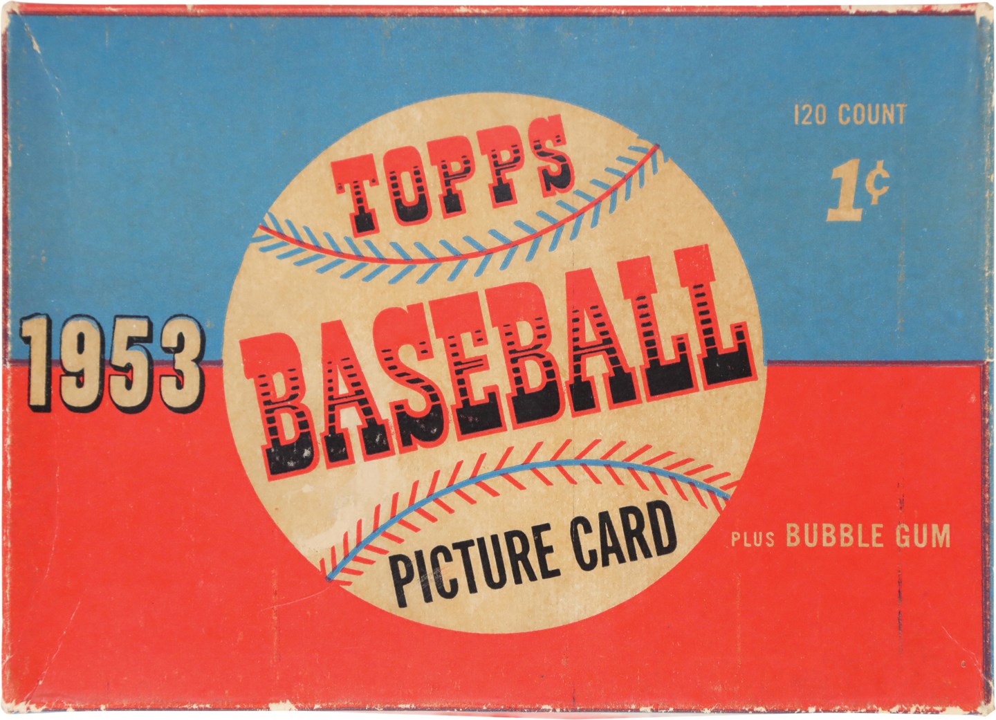 - 1953 Topps Baseball 1-Cent Empty Display Box