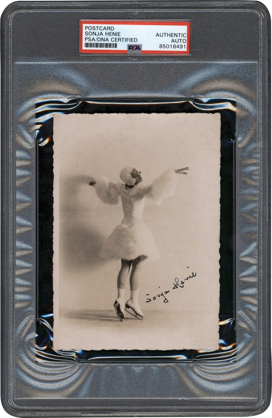 Olympics and All Sports - Beautiful Sonja Henie Vintage Signed Real Photo Postcard (PSA)