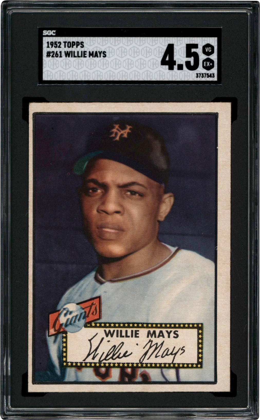 - 1952 Topps Baseball #261 Willie Mays SGC VG-EX+ 4.5
