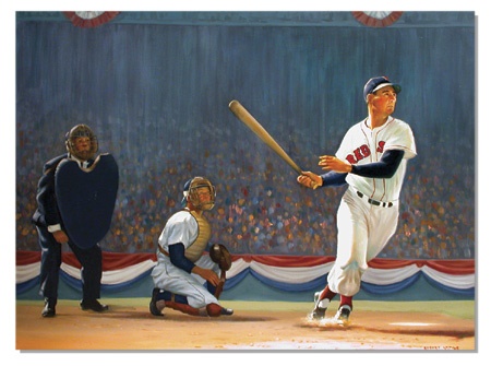 Ted Williams - Large Ted Williams Painting (36x48”)