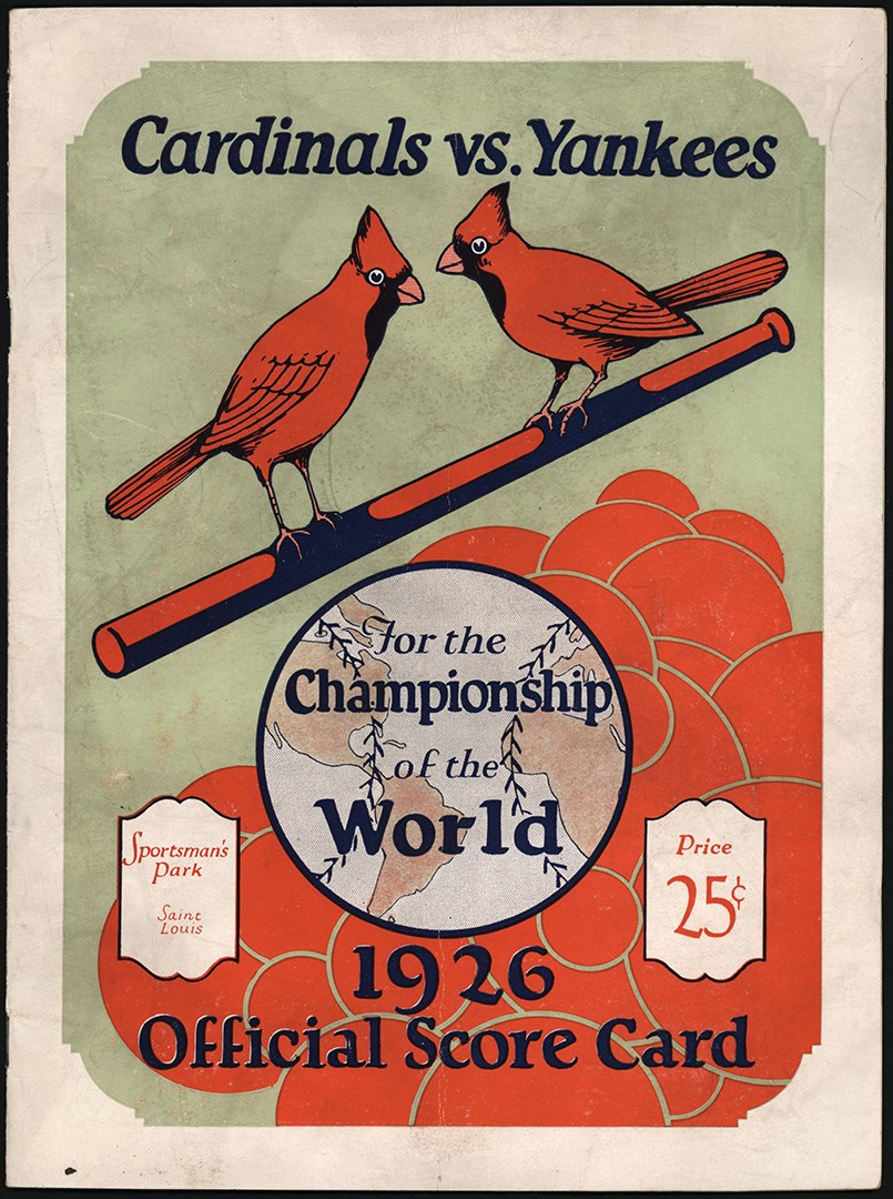 - 1926 New York Yankees vs. St. Louis Cardinals World Series Scorecard