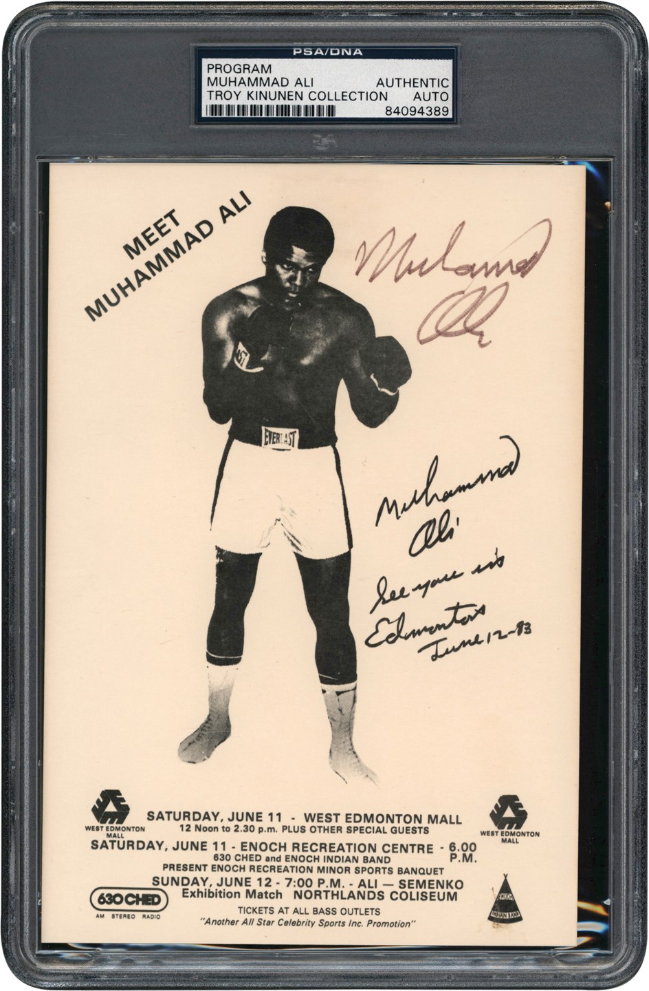 - 1983 Muhammad Ali Signed Program (PSA)