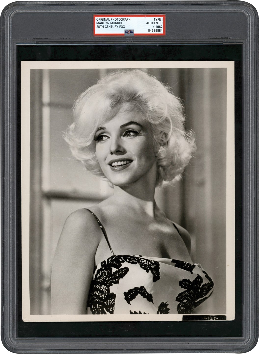 Rock And Pop Culture - Circa 1962 Marilyn Monroe 20th Century Fox Original Photograph (PSA Type I)