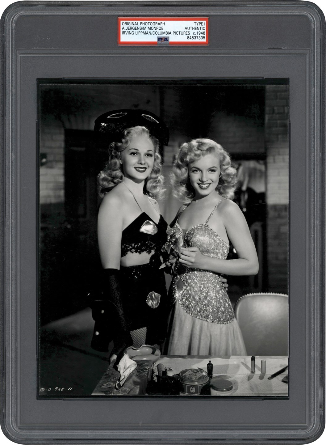 Rock And Pop Culture - Circa 1948 Marilyn Monroe & Adele Jergens "Ladies of the Chorus" Original Photograph (PSA Type I)