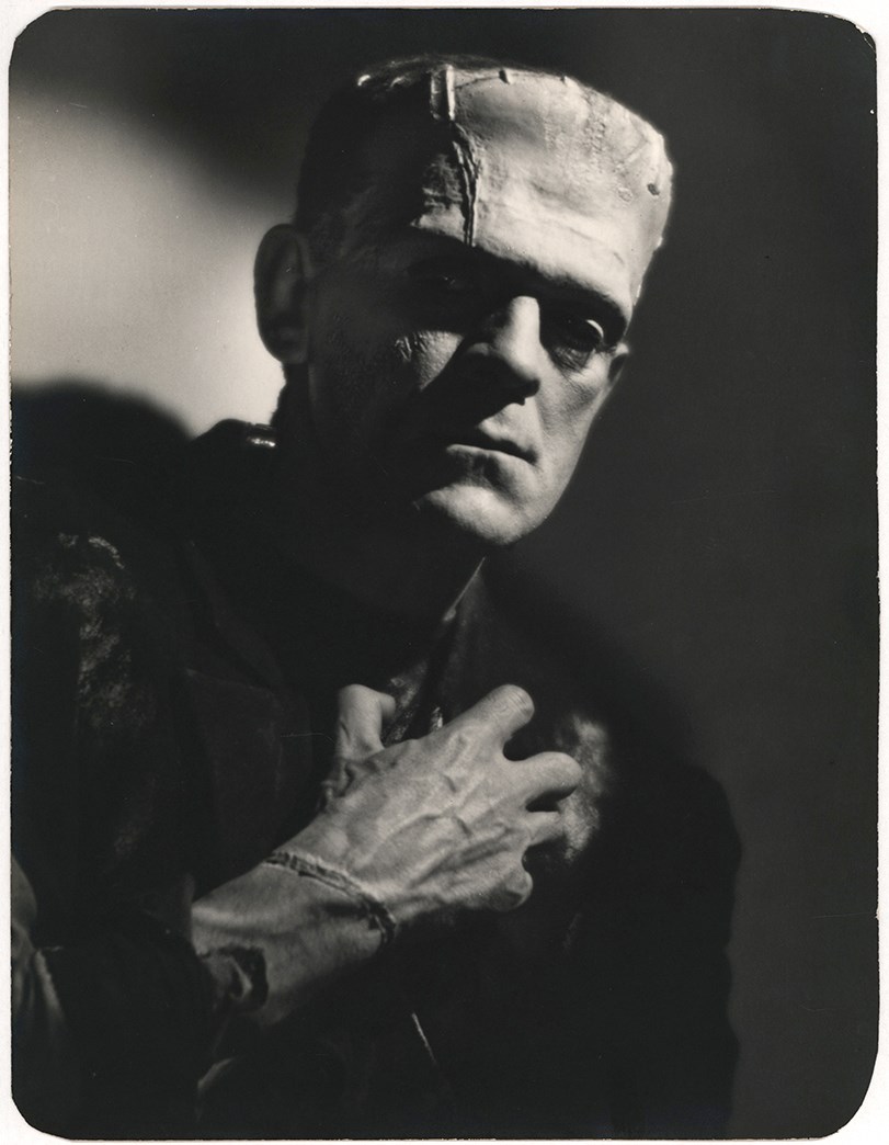 Vintage Sports Photographs - Incredible 1931 Boris Karloff "Frankenstein" Original Photograph by Jack Freulich (PSA Type I)