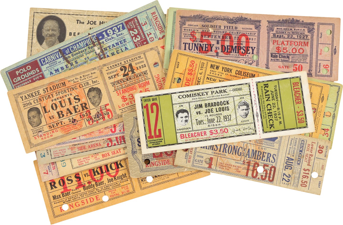 - 1926-40 Vintage Boxing Ticket Collection (24)