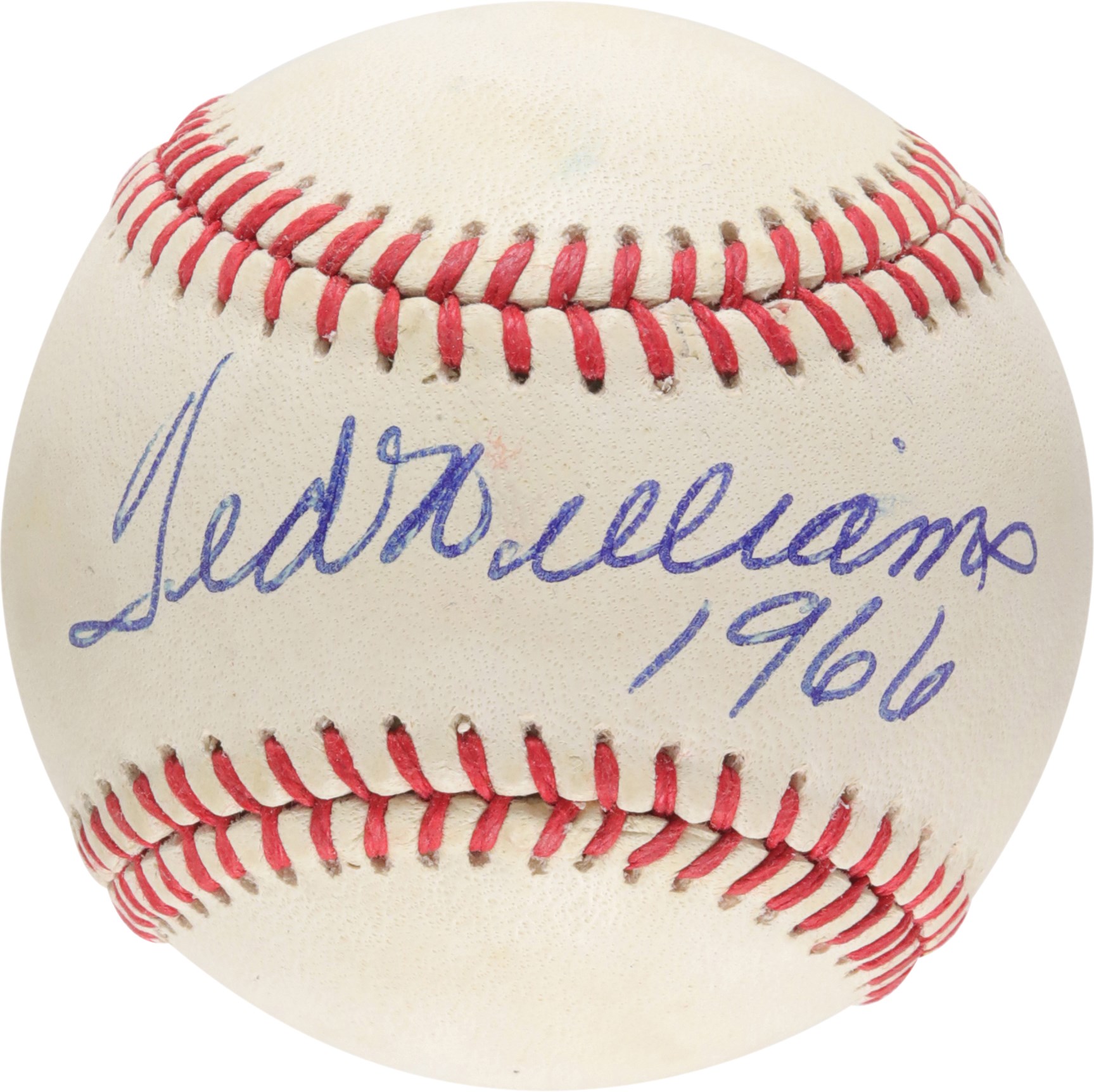 - Ted Williams Hall of Fame "1966" Single-Signed Baseball (PSA & JSA)