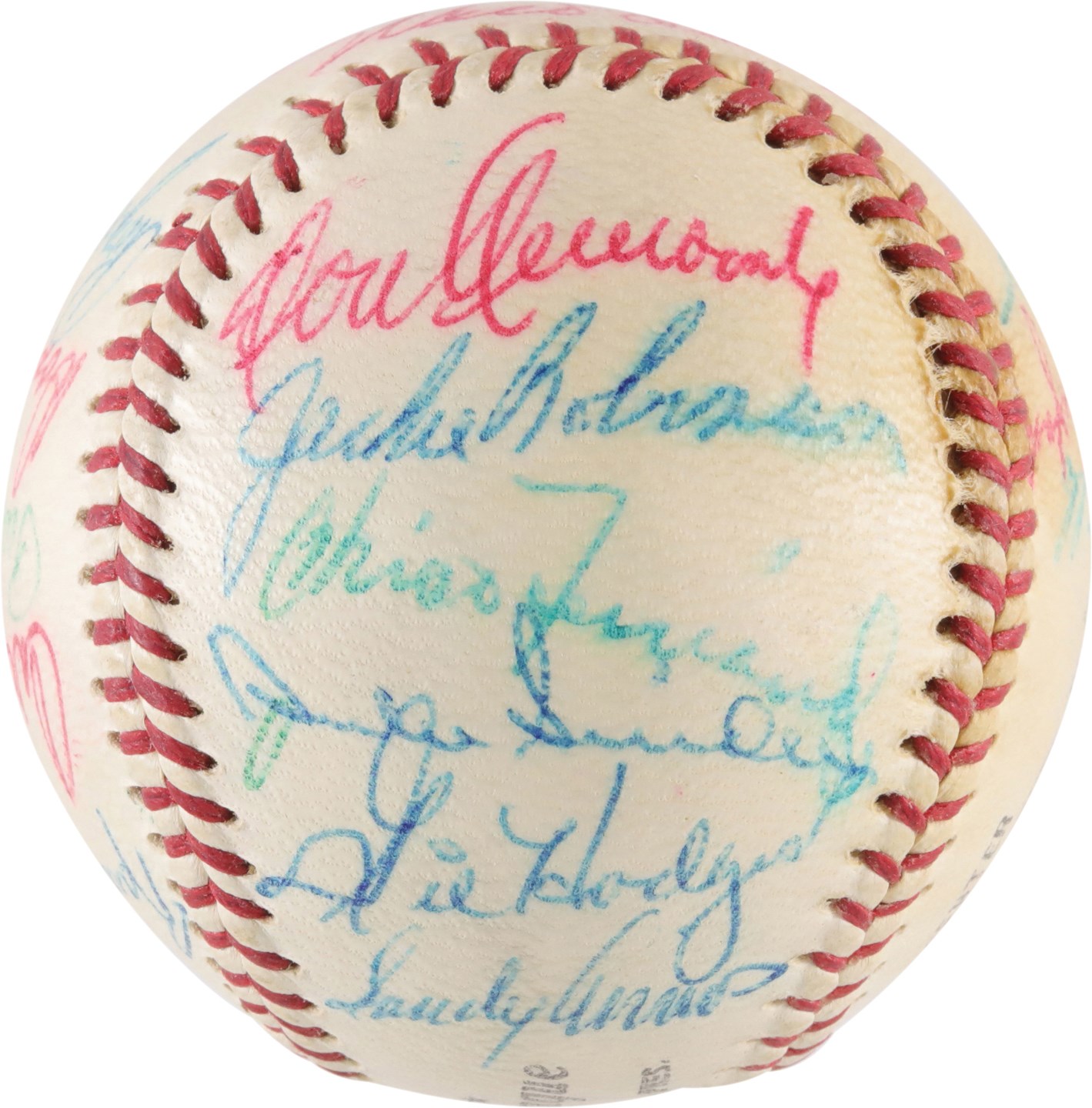 - 1956 Brooklyn Dodgers National League Champions Team-Signed Baseball w/Robinson & Campanella  (JSA)