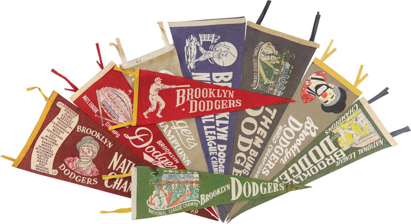 - Vintage Brooklyn Dodgers Pennant Collection (9)