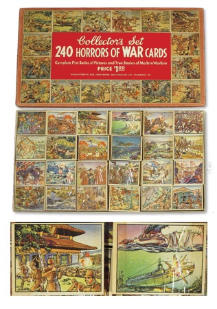 Unopened Wax Packs Boxes and Cases - 1938 Gum Inc. Horrors of War Collector’s Set