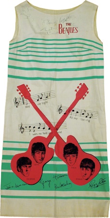 Beatles Autographs - Signed Vintage Beatles Dress