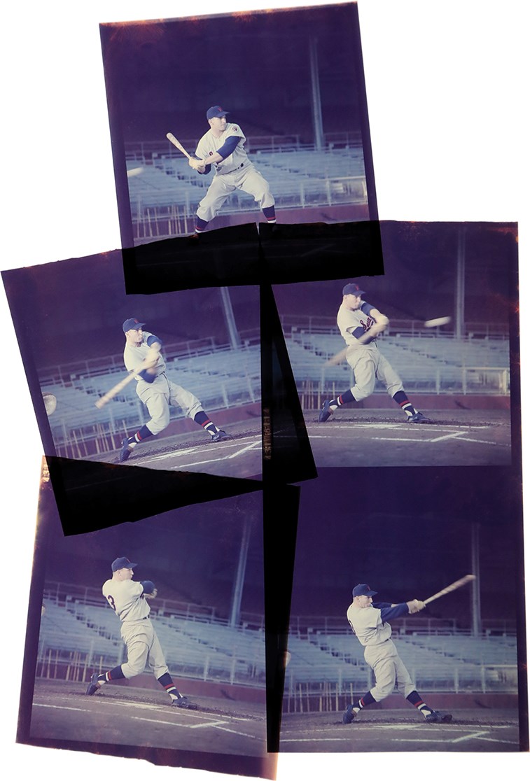 Vintage Sports Photographs - 1959 Harmon Killebrew "Home Run Derby" Original Color Transparencies (5)