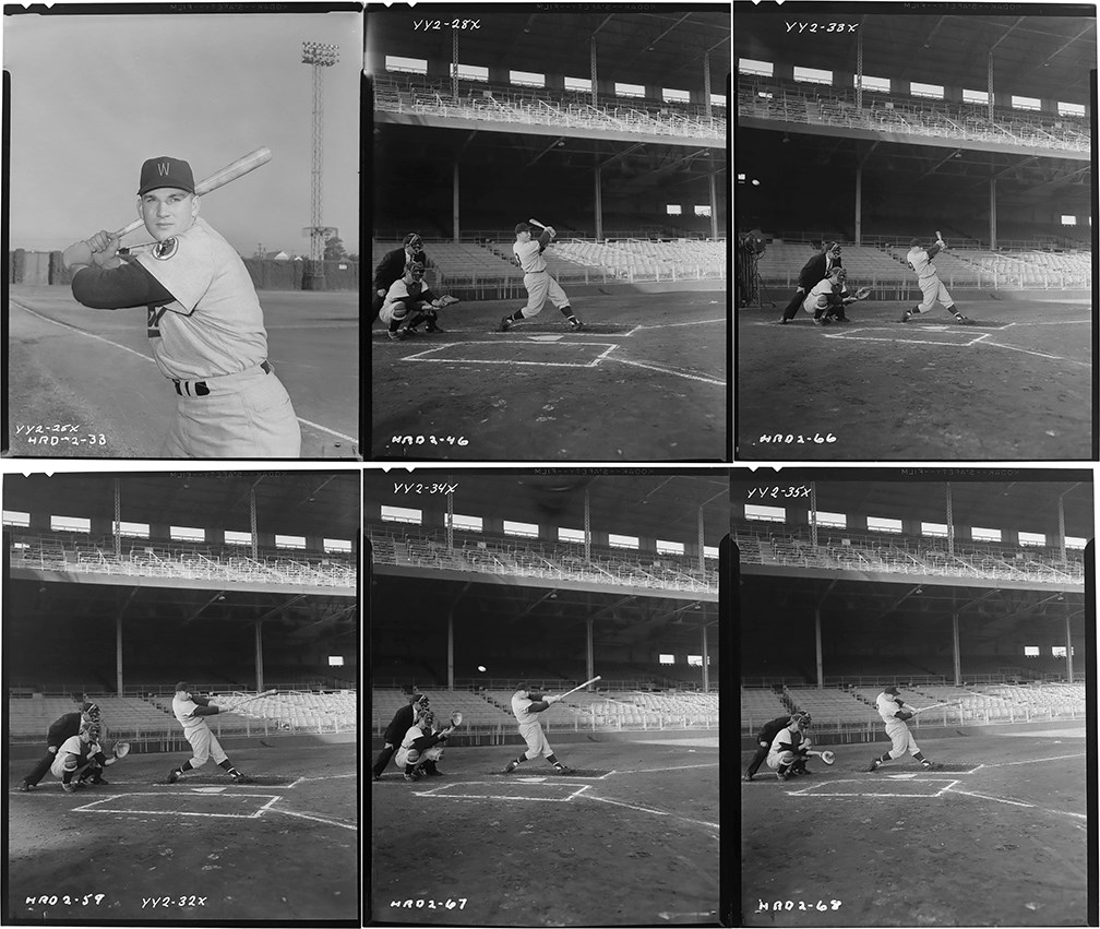 Vintage Sports Photographs - 1959 Harmon Killebrew "Home Run Derby" Original Film Negative Collection (6)