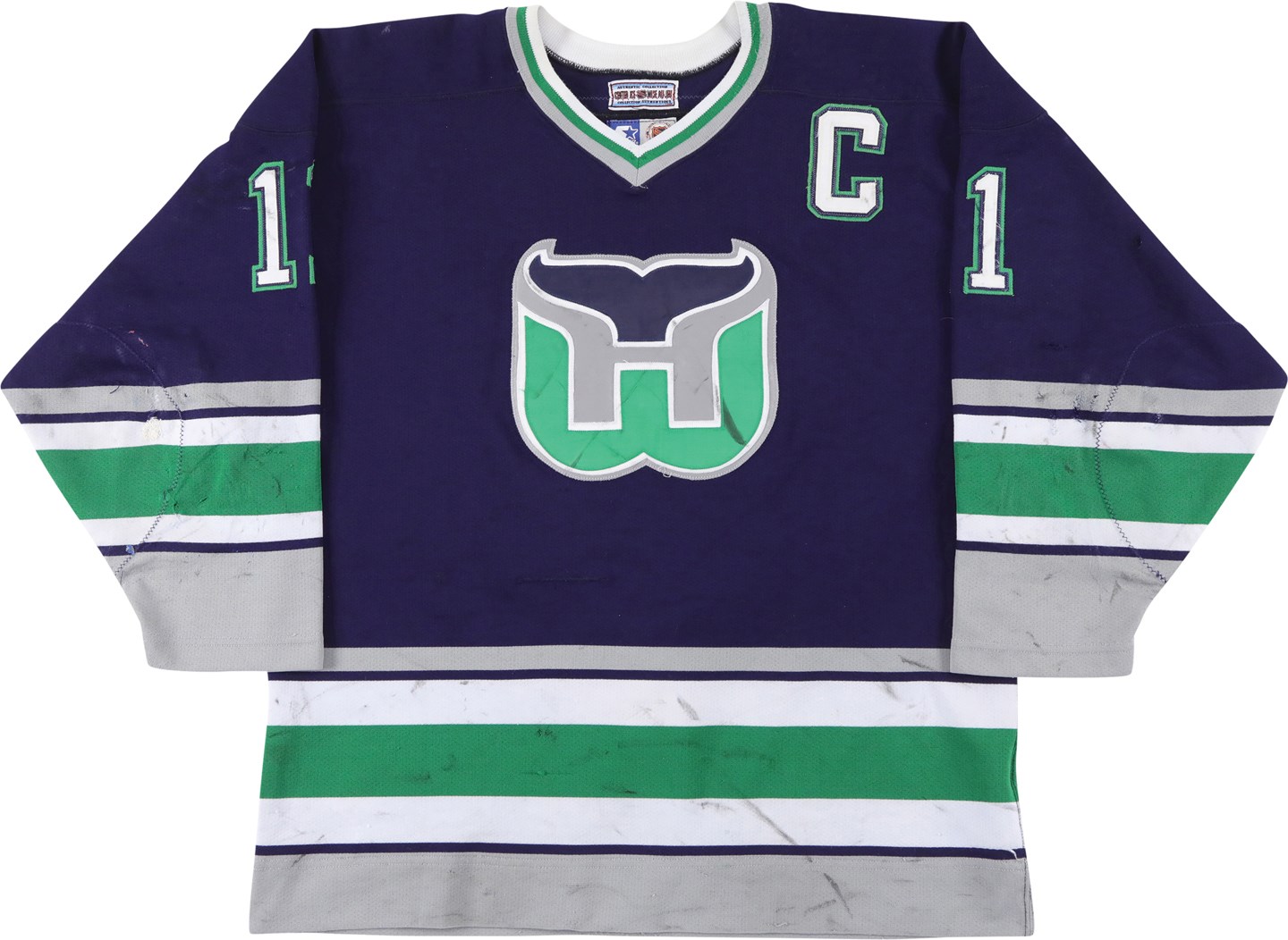 - 1996-97 Kevin Dineen Hartford Whalers Game Worn Jersey - Whalers Final Season (Three Photo-Matches & Team Sourced)