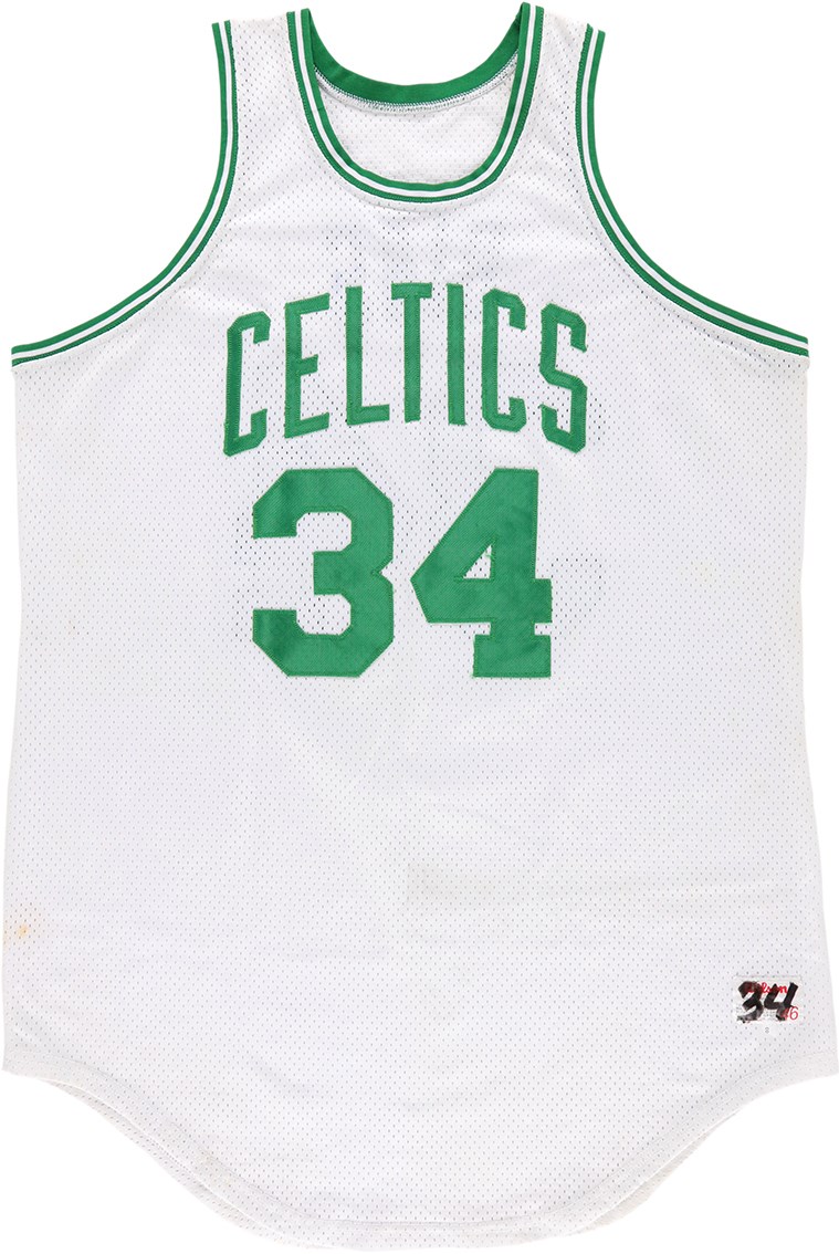 - 1986 Len Bias Boston Celtics Game Issued Jersey for Preseason - Only Known Celtics Jersey