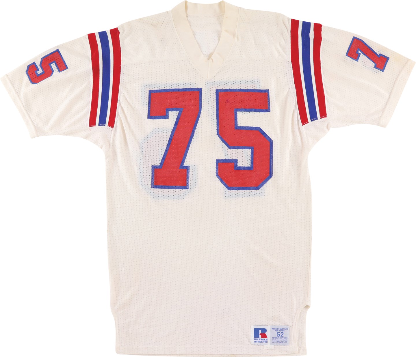 - Mid-1980s Guy Morriss New England Patriots Game Worn Jersey