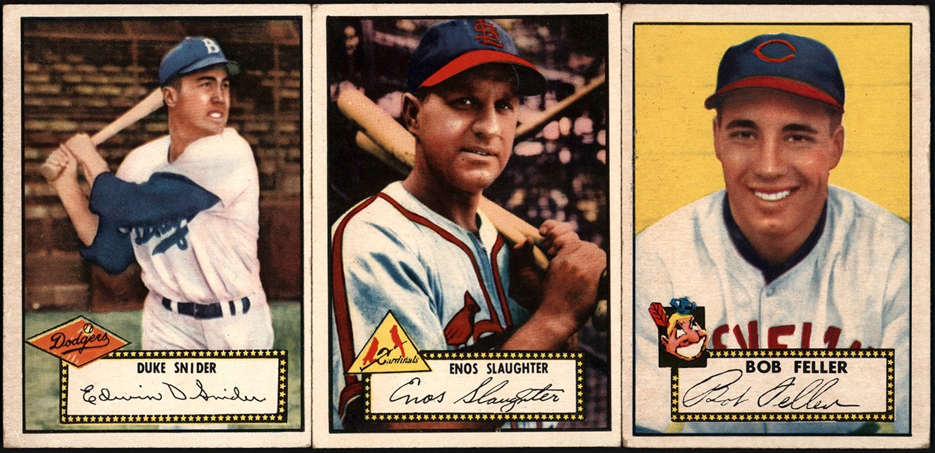 - 1952 Topps Baseball Near-Complete Low-Number Collection (285)