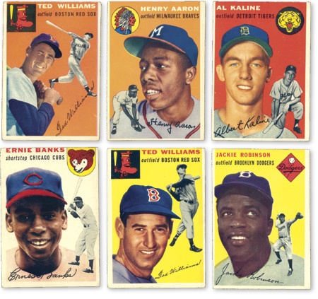 - 1954 Topps Baseball Complete Set #1-250 (EX-MT+)