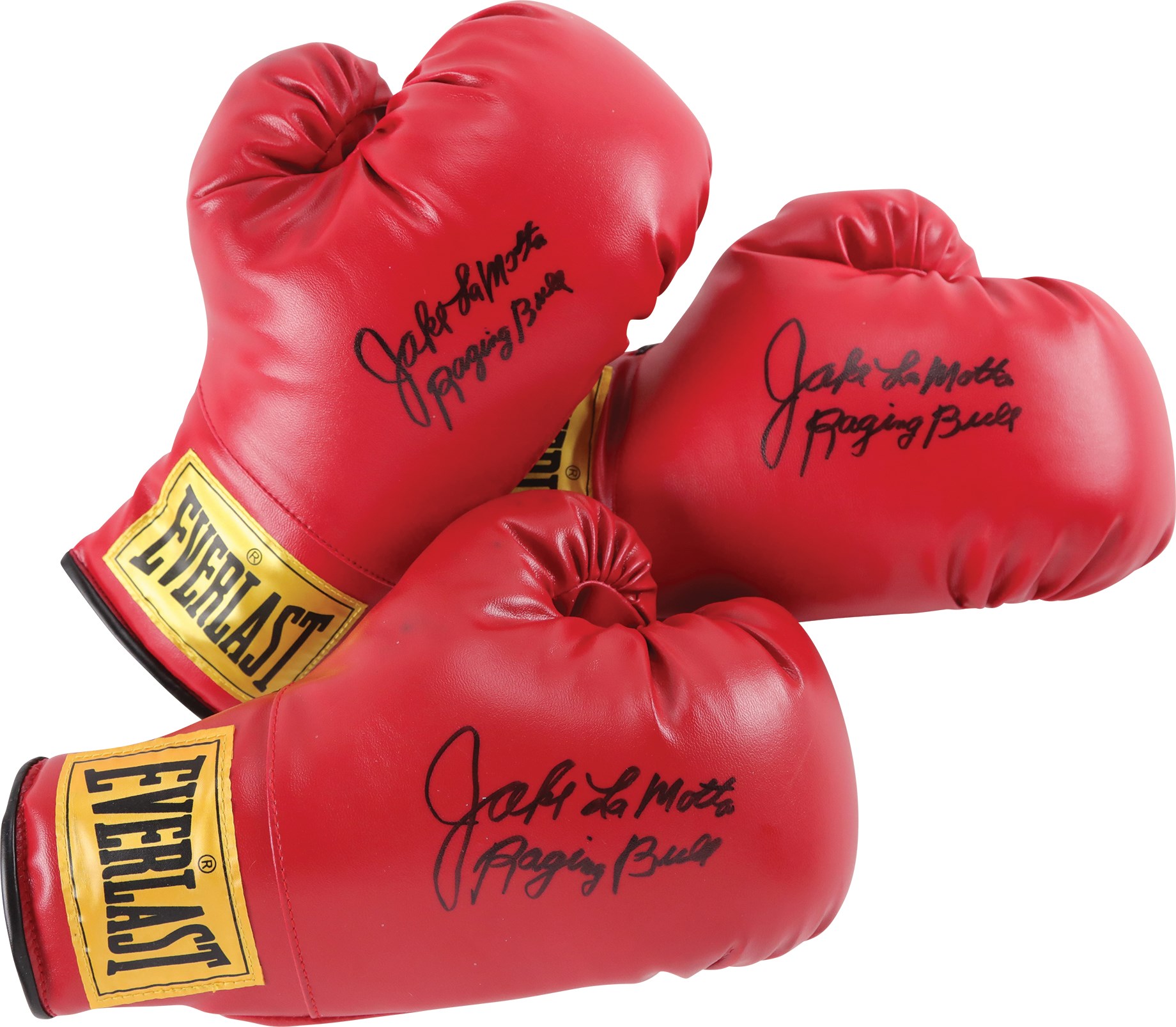 - Jake LaMotta "Raging Bull" Signed Boxing Gloves (3)
