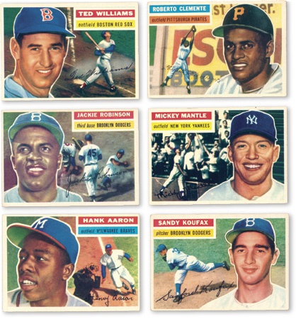 1956 Topps Baseball Complete Set 1-340 (EX-MT+)