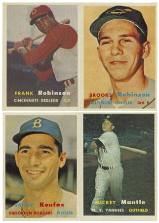 Baseball and Trading Cards - 1957 Topps Baseball Set w/ Checklist Series 1/2 (EX-MT+)