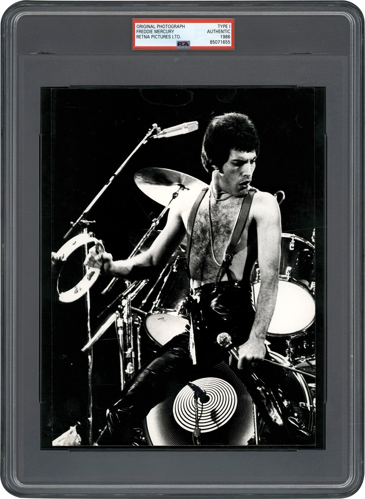 - 1986 Freddie Mercury "Queen" Original Photograph (PSA Type I)