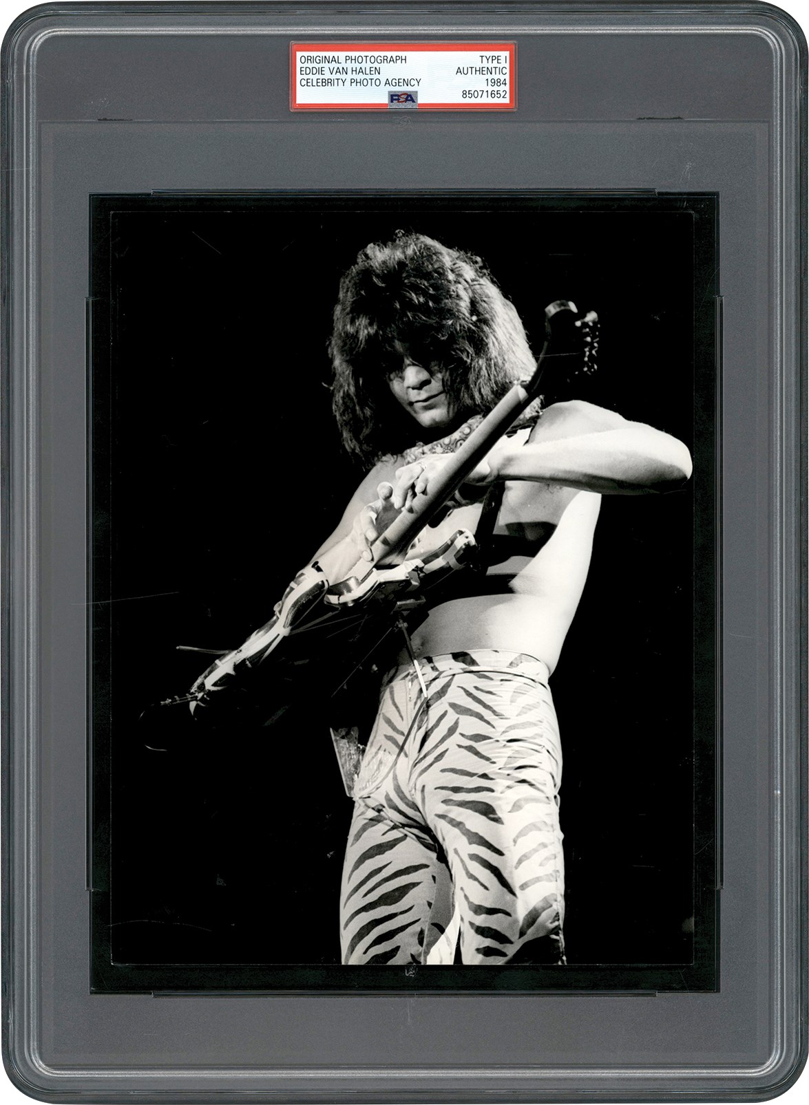 Rock And Pop Culture - 1984 Eddie Van Halen "Eruption Solo" Original Photograph (PSA Type I)