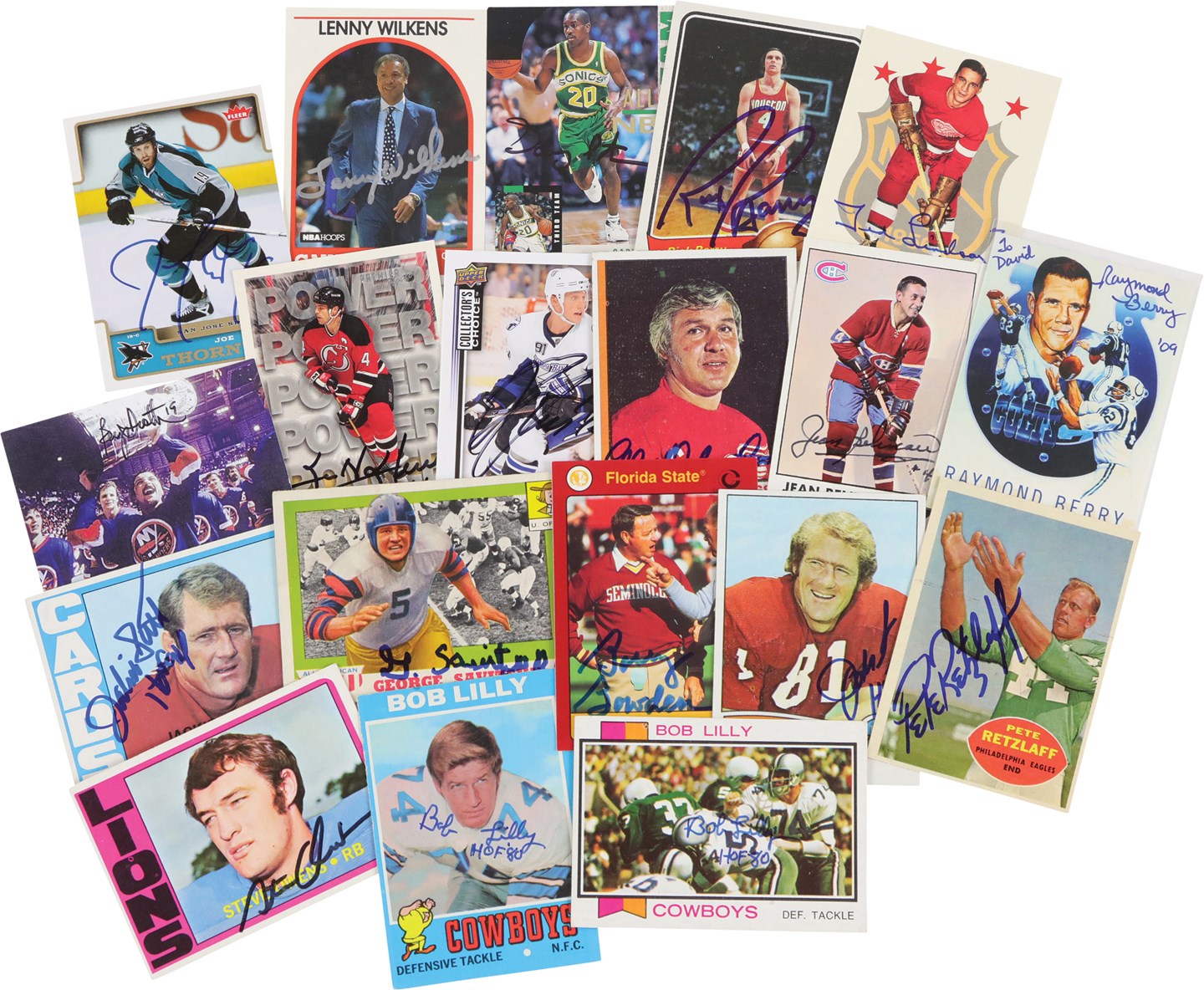 - Massive Multi-Sport Signed Trading Card Archive (800+) with Hall of Famers