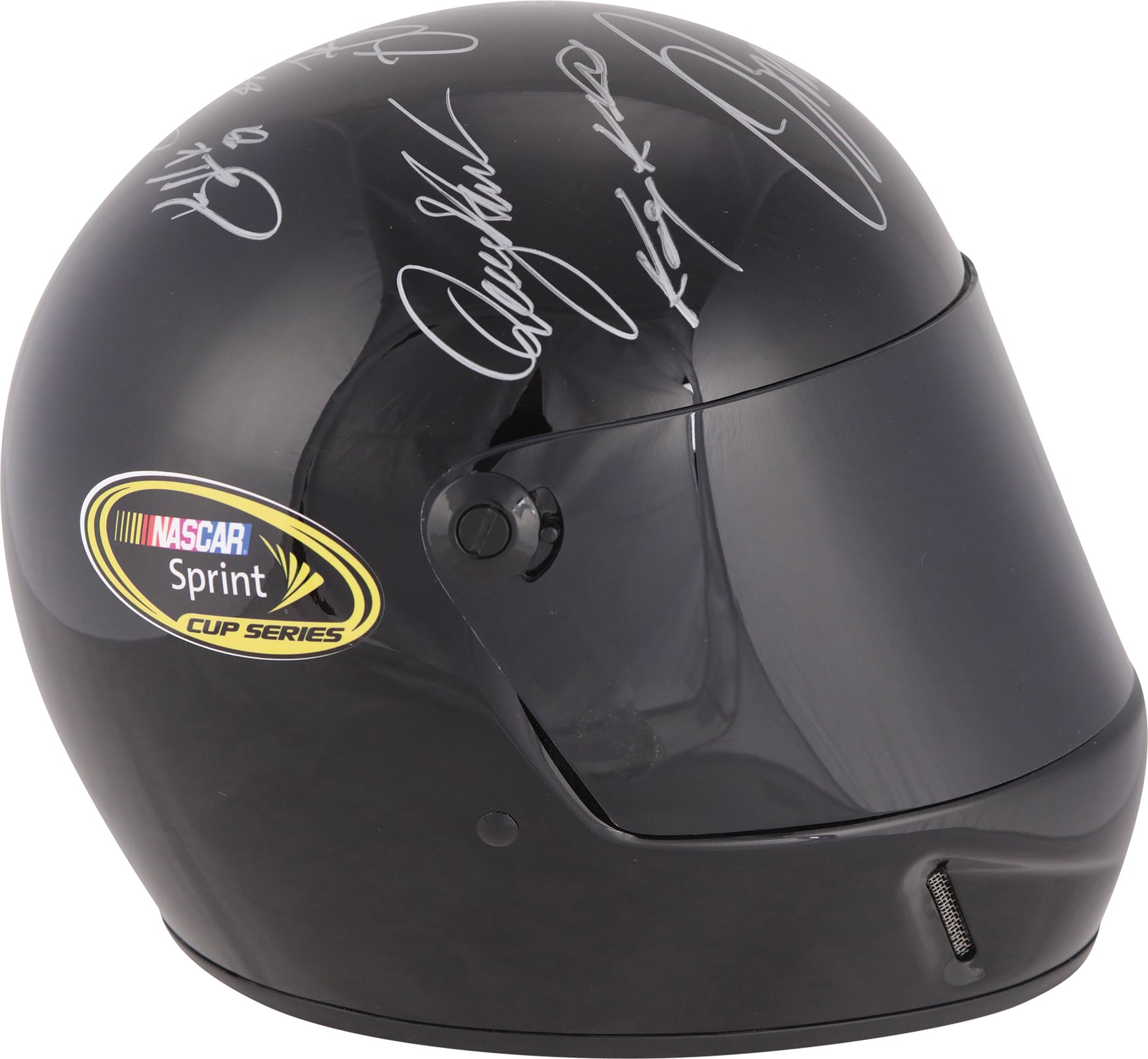 - NASCAR Legends Multi-Signed Racing Helmet w/Earnhardt Jr. & Gordon (JSA)