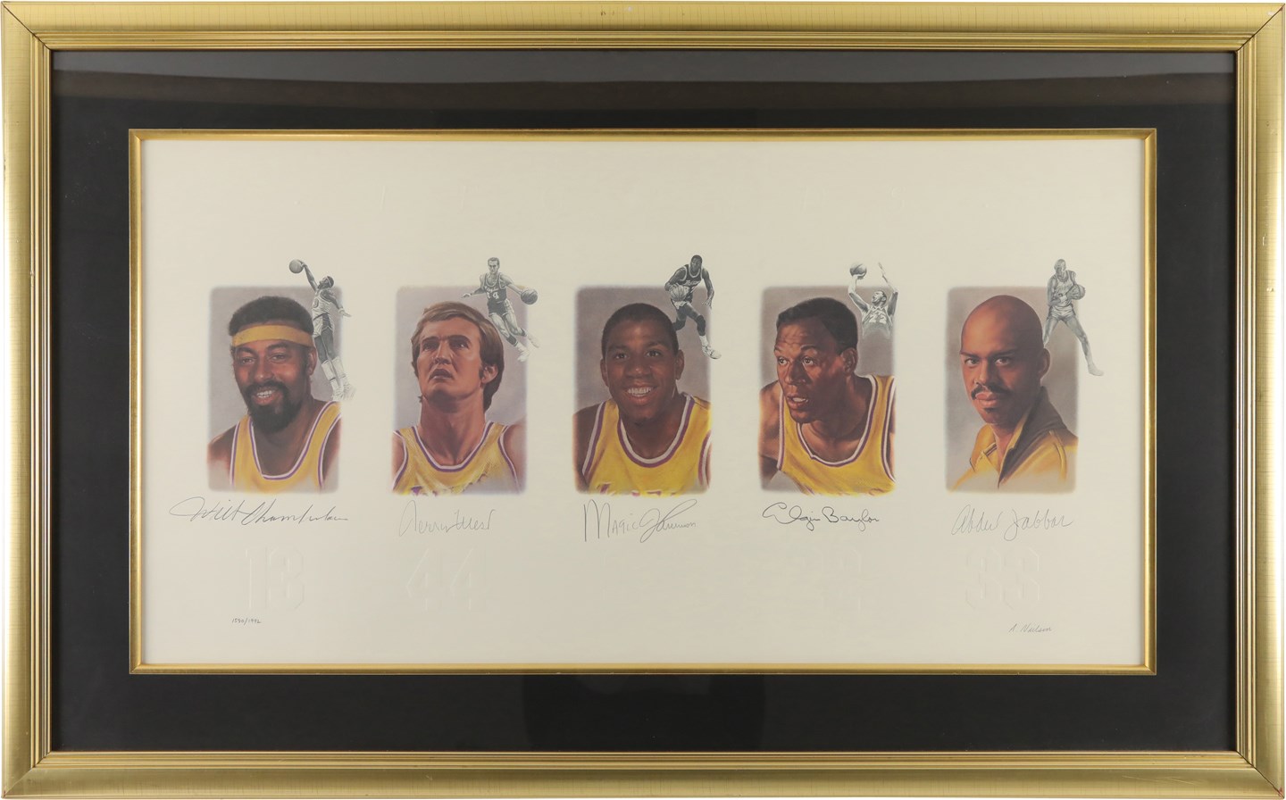 - Los Angeles Lakers "Legends" Signed Limited Edition Lithograph