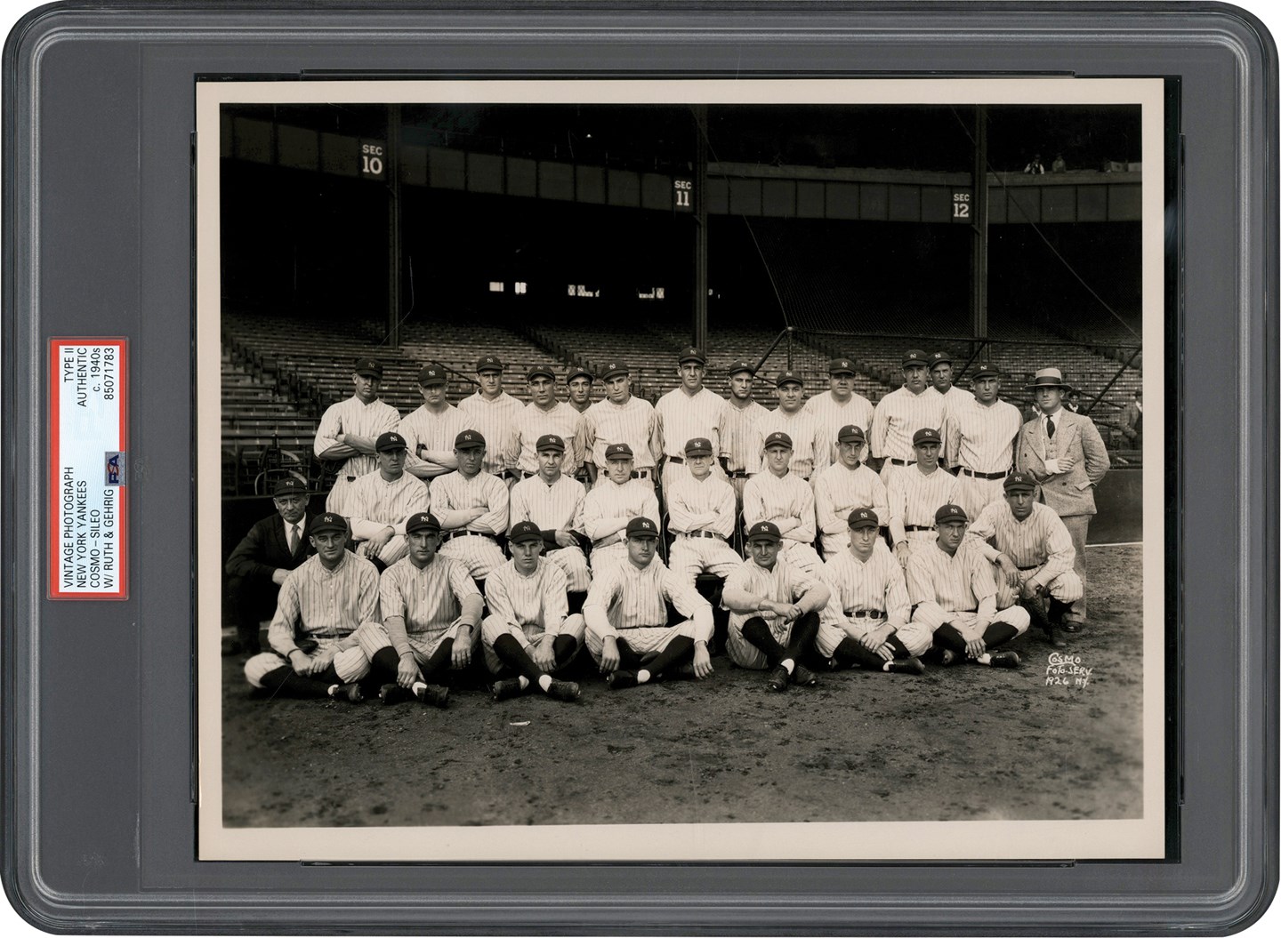 Vintage Sports Photographs - 1926 Yankees Team Original Photograph (PSA Type II)