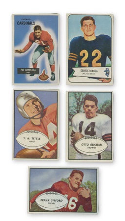 Football Cards - 1953 – 1955 Bowman Football Sets