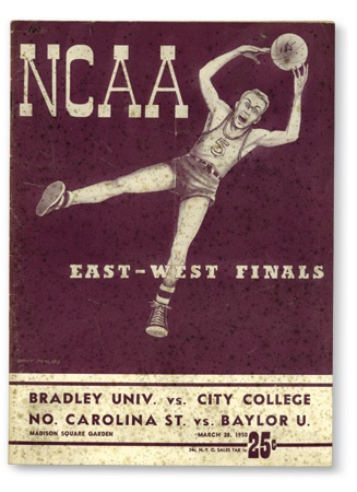 1950 CCNY Point Shaving Scandal NCAA Championship Program