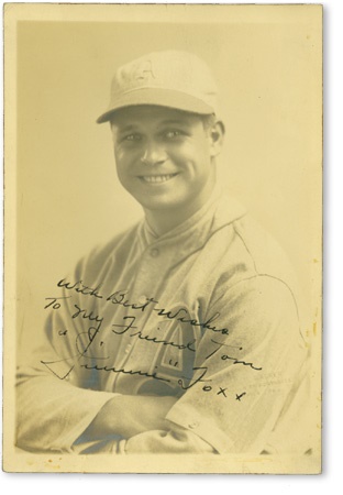 Baseball Autographs - Splendid Jimmie Foxx Signed Photograph