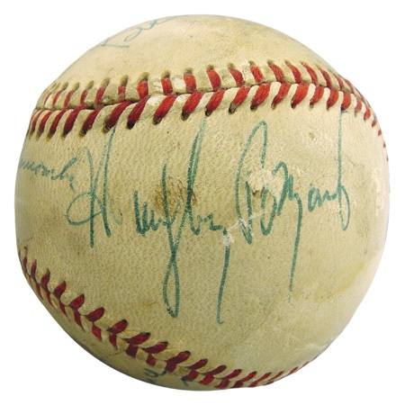 Autographed Baseballs - Humphrey Bogart Signed Baseball