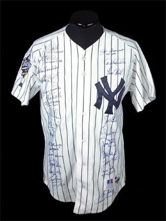 NY Yankees, Giants & Mets - 1998 New York Yankees Team Signed Jersey