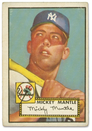 Baseball and Trading Cards - 1952 Topps Mickey Mantle #311 (VG+)