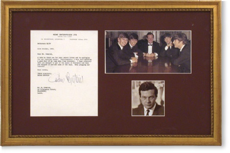 Beatles Autographs - Brian Epstein Ephemera (2)