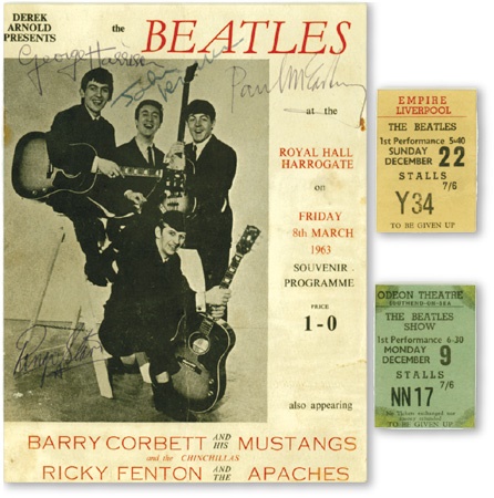 Beatles Autographs - Beatles Signed Royal Hall Program